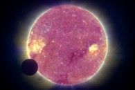 stereo-b – moon transit of the sun