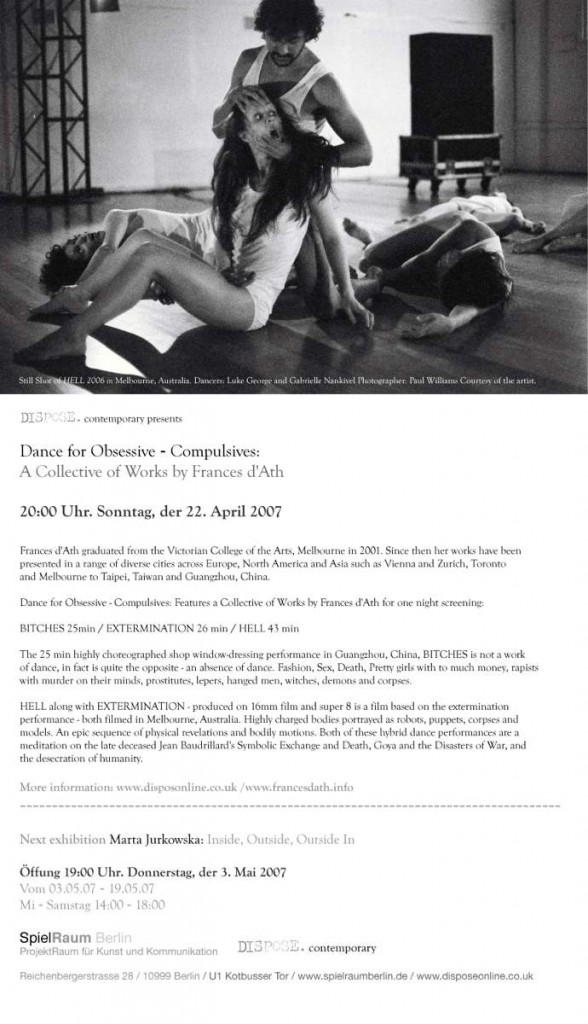 dance for obsessive-compulsives