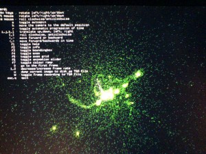 3-d visualisation of interacting galaxies