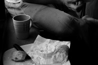 lewis lunch, cheese bread coffee lewis lunch, cheese bread coffee