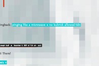 Comments Pingback