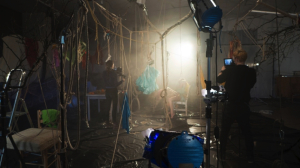 Jennifer Evans Colours of Bruises music video shoot