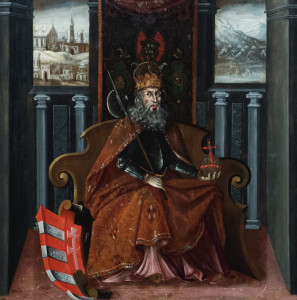 Magyar Nemzeti Galéria — 62: Hungarian painter: King Saint Ladislas, first quarter 17th century