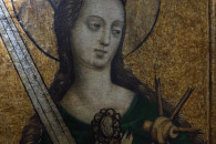 Muzeum Archidiecezjalne w Krakowie — 17: St. Barbara, Malopolska Region, end 15th century (detail)