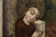 Muzeum Archidiecezjalne w Krakowie — 9: Annunciation of the Nativity of Christ, Pacyółtowice, Kraków, end 15th century (detail)