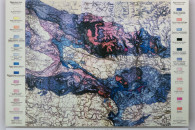 Muzeum Geologiczne ING PAN w Krakowie — 17: Map fragment of Kraków geologic neighbourhood, Stanislawa Zaróęcynego, 1894