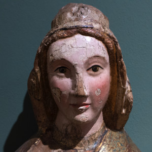 Muzeum Narodowego w Krakowie “Europeum” — 12: Unknown artist, Navarre, Spain: The Virgin and Child, late-13th, early-14th century (detail)