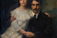 Muzeum Narodowego w Krakowie “Europeum” — 14: Amelia Ambron: Portrait of her Husband Aldo and her Daughter Nora, 1914