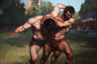 Szépművészeti Múzeum — 56: Gustave Courbet: The Wrestlers: 1853