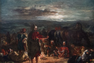 Szépművészeti Múzeum — 61: Eugène Delacrois: An Arab Camp at Night, 1863