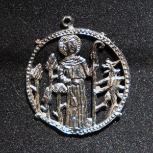 Národní galerie v Praze – Otevři zahradu rajskou — 32: Pilgrim’s badge of St. Prokop, Karlova Hut, near Beroun after 1380