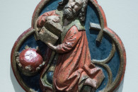 Museum Kunstpalast Düsseldorf — 44: Heilige Drei Könige (Kaspar, Melchior, Balthasar), Schwaben (?), ~1450/70 (detail Kaspar)