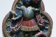 Museum Kunstpalast Düsseldorf — 45: Heilige Drei Könige (Kaspar, Melchior, Balthasar), Schwaben (?), ~1450/70 (detail Melchior)