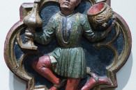 Museum Kunstpalast Düsseldorf — 46: Heilige Drei Könige (Kaspar, Melchior, Balthasar), Schwaben (?), ~1450/70 (detail Balthasar)