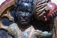 Museum Kunstpalast Düsseldorf — 47: Heilige Drei Könige (Kaspar, Melchior, Balthasar), Schwaben (?), ~1450/70 (detail Melchior)