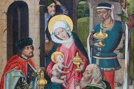 Bode-Museum — 16: Flügenretabel: Darstellungen aus dem Leben Marias und der Kindheit Jesu, Brüssel, um 1480 (detail)