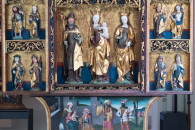 Bode-Museum — 5: Flügelretabel mit der der Muttergottes und Heiligen, Obersachsen/Thüringen, um 1510/20