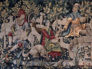 Jubelparkmuseum Musée du Cinquantenaire — 13: The Shearing of the Sheep, Doorniks Wandtapijt, ca. 1470