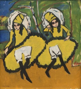 Alte Nationalgalerie: Impressionismus – Expressionismus — 19: Ernst Ludwig Kirchner: Zwei Tänzerinnen, 1910/11