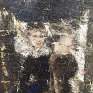 Alte Nationalgalerie: Impressionismus – Expressionismus — 59: Lesser Ury: Berliner Straßenszene (Leipziger Straße), 1889 (detail)
