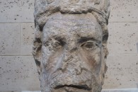 Musée de Cluny — 20: Têtes de rois. Paris Notre-Dame, galerie des rois, vers 1220 (detail)