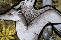 Musée de Cluny — 23: Adoration des Mages. Rouen, église Saint-Vivien, vers 1410 (detail)
