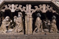Musée de Cluny — 5: Retable, Scènes l’Enfance et de la Passion du Christ. Pays-Bas et Champagne (?), début XVIe siècle (detail)