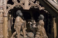 Musée de Cluny — 6: Retable, Scènes l’Enfance et de la Passion du Christ. Pays-Bas et Champagne (?), début XVIe siècle (detail)