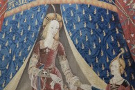 Musée de Cluny: La Dame à la licorne. Paris, ca. 1500 (detail) — 14