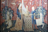 Musée de Cluny: La Dame à la licorne 4: L'Ouïe. Paris, ca. 1500