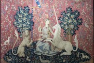 Musée de Cluny: La Dame à la licorne 5: La Vue. Paris, ca. 1500