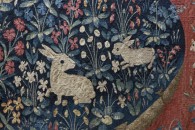 Musée de Cluny: La Dame à la licorne. Paris, ca. 1500 (detail) — 1