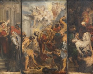 Musée des Beaux-Arts de Valenciennes — 65: Jean-Baptiste Carpeaux (1827-1875): Le martyre de saint-Etienne (d’après Rubens, musée de Valenciennes)