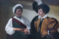 Musée du Louvre — 178: Michelangelo Merisi, dit Caravage (Caravaggio): La Diseuse de bonne aventure. Milan (?), 1571 - Porto Ercole, 1610. Vers 1595-1598