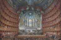 Musée du Louvre — 183: Giovanni Paolo Pannini: Fête musicale donnée par le cardinale de La Rochefoucauld au théâtre Argentina de Rome en 1747 à l’occasion du mariage du Dauphin, fils de Louis XV. Plaisance, 1691 - Rome, 1765
