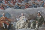 Musée du Louvre — 185: Giovanni Paolo Pannini: Fête musicale donnée par le cardinale de La Rochefoucauld au théâtre Argentina de Rome en 1747 à l’occasion du mariage du Dauphin, fils de Louis XV. Plaisance, 1691 - Rome, 1765 (detail)