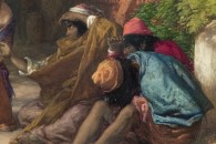Musée du Louvre — 191: John Frederick Lewis: La Rue et la mosquée Goureya au Caire. Londres, 1805 - Walton-on-Thames, 1876. Vers 1876 (detail)