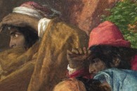 Musée du Louvre — 192: John Frederick Lewis: La Rue et la mosquée Goureya au Caire. Londres, 1805 - Walton-on-Thames, 1876. Vers 1876 (detail)