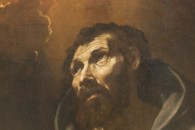 Musée du Louvre — 194: Luis Tristan: La Vision de saint François d’Assise. Province de Tolède, vers 1585 - Tolède 1624 (detail)