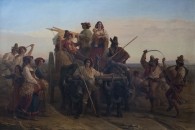 Musée du Louvre — 196: Léopold Robert: L'Arrivée des Moissonneurs dans les marais Pontins. Les Eplatures (Suisse), 1794 - Venise, 1835. 1831