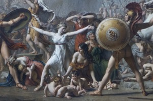 Musée du Louvre — 214: Jacques-Louis David: Les Sabines. Paris, 1748 - Bruxelles, 1825. 1799 (detail)