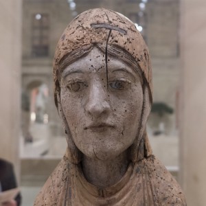Musée du Louvre — 228: La Vierge et l’Enfant en majesté. Auvergne, deuxième quart du XIIe siècle (detail)