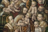 Musée du Louvre — 47: Maître HB à la tête de griffon: Le Christ bénissant les enfants. Actif en Saxe entre 1528 et 1553