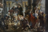 Musée du Louvre — 74: Jacob Jordaens: Jésus chassant les vendeurs du temple. Anvers, 1593 - Anvers, 1678. Vers 1645-1650