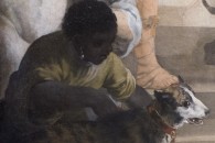 Musée du Louvre — 77: Sébastien Bourdon: La Rencontre d'Antoine et de Cléopâtre ? Montpellier, 1616 - Paris, 1671. Vers 1645 (detail)