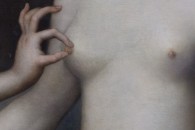 Musée du Louvre — 87: École de Fontainbleau: Portrait présumé de Gabrielle d’Estrées et de sa sœur la duchesse de Villars. Fin du XVIe siècle. Vers 1594 (detail)