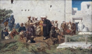 Musée du Louvre — 99: Eugène Fromentin: Enterrement maure. La Rochelle, 1820 - La Rochelle, 1876. 1853