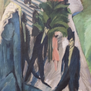 „Neuen Galerie” im Hamburger Bahnhof: Ernst Ludwig Kirchner — Hieroglyphen — 31: Potsdamer Platz. 1914 (detail)
