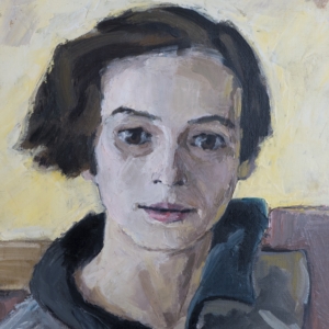 Landesmuseum Oldenburg, Prinzenpalais — 33: Jan Oeltjen: Bildnis der Schauspielerin Else York als Heilige Johanna, 1925 (detail)
