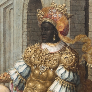 The National Gallery — 36: Circle of Jan Gossaert (Jean Gossart): The Adoration of the Kings, early 16th century (detail)